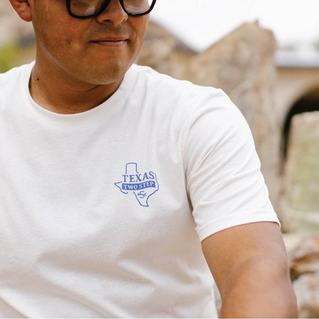 Texas Two-Step T-Shirt: Vintage White