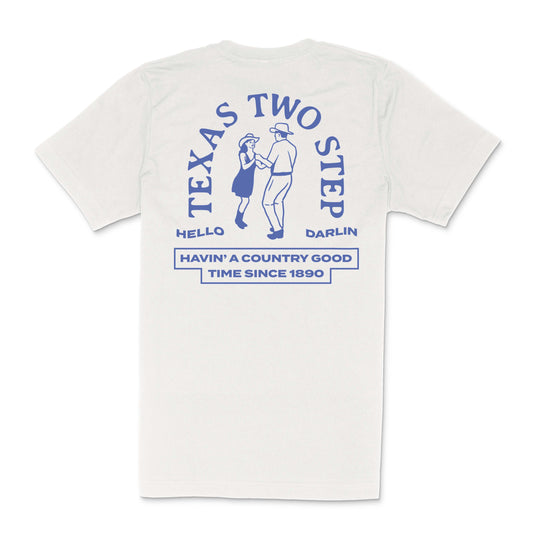 Texas Two-Step T-Shirt: Vintage White