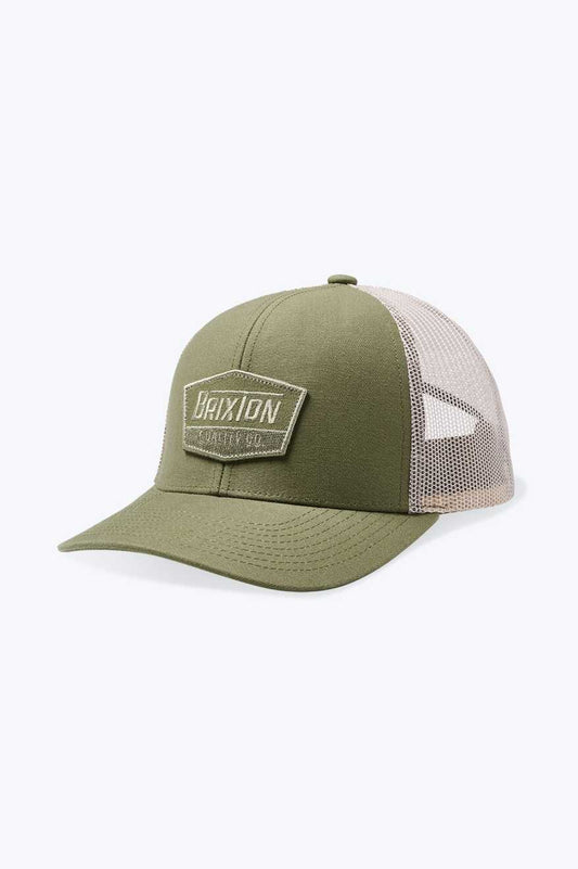 Regal Netplus MP Trucker Hat: Olive Surplus/Sand