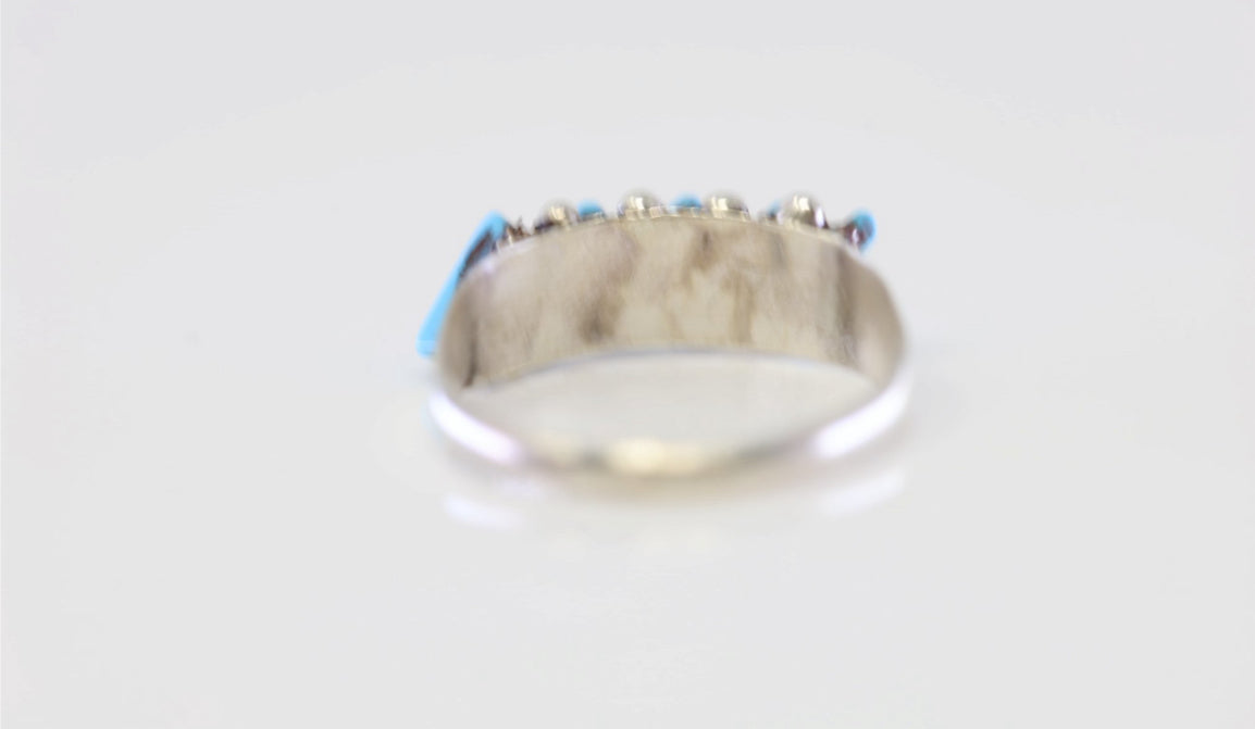 Native American Zuni S/S Turquoise Ring