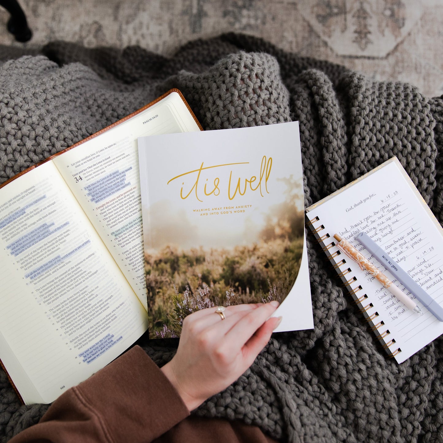 It Is Well | Anxiety Study- The Daily Grace Co.