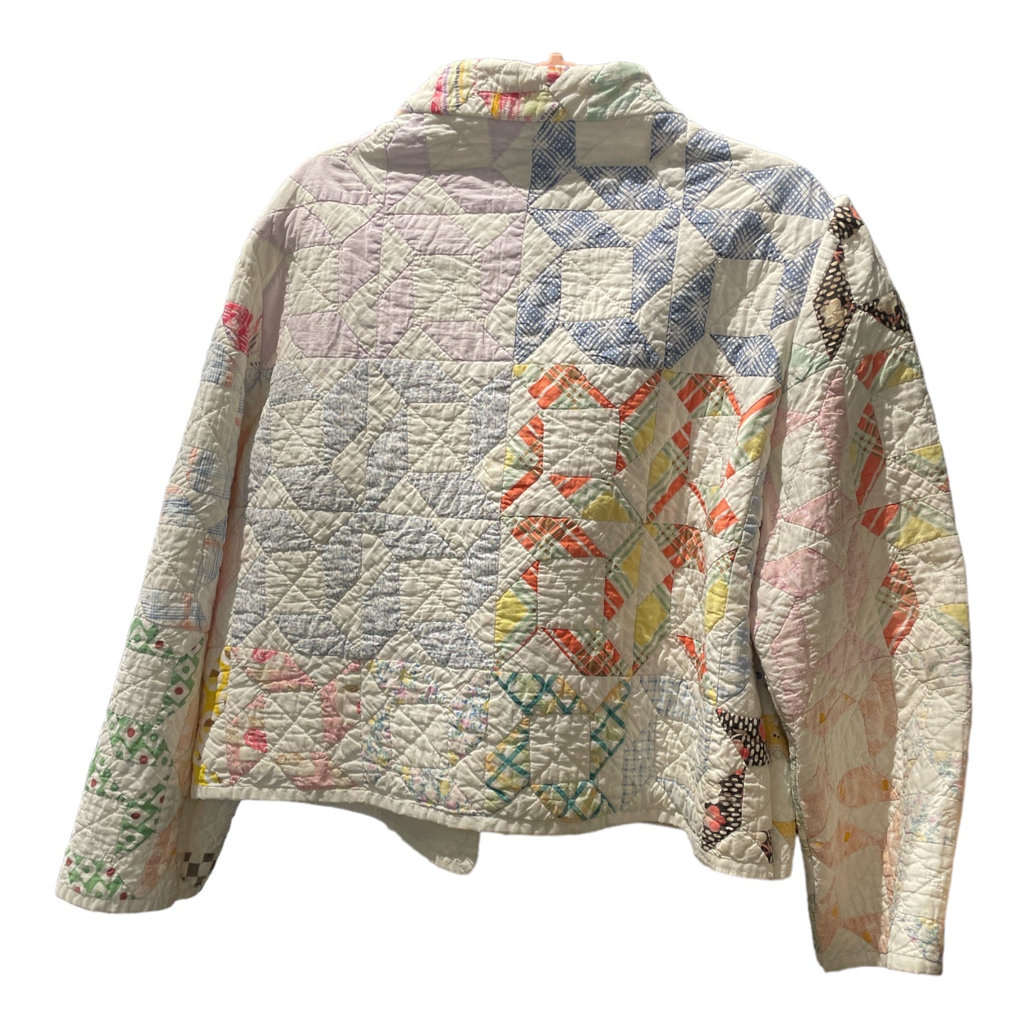 Handmade Upcycled Quilt Short Coat