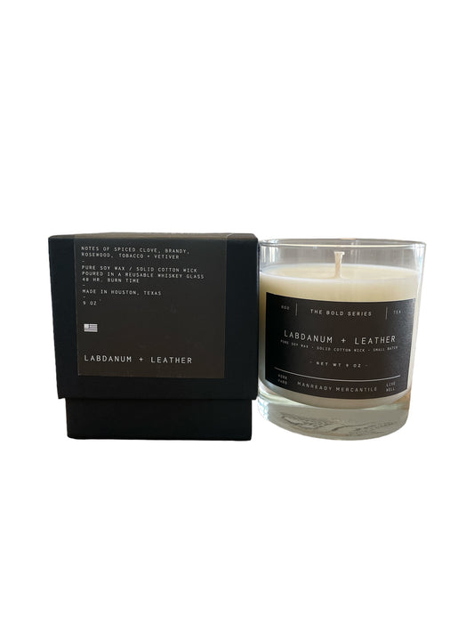 The Bold Series Soy Candle | Labdanum + Leather