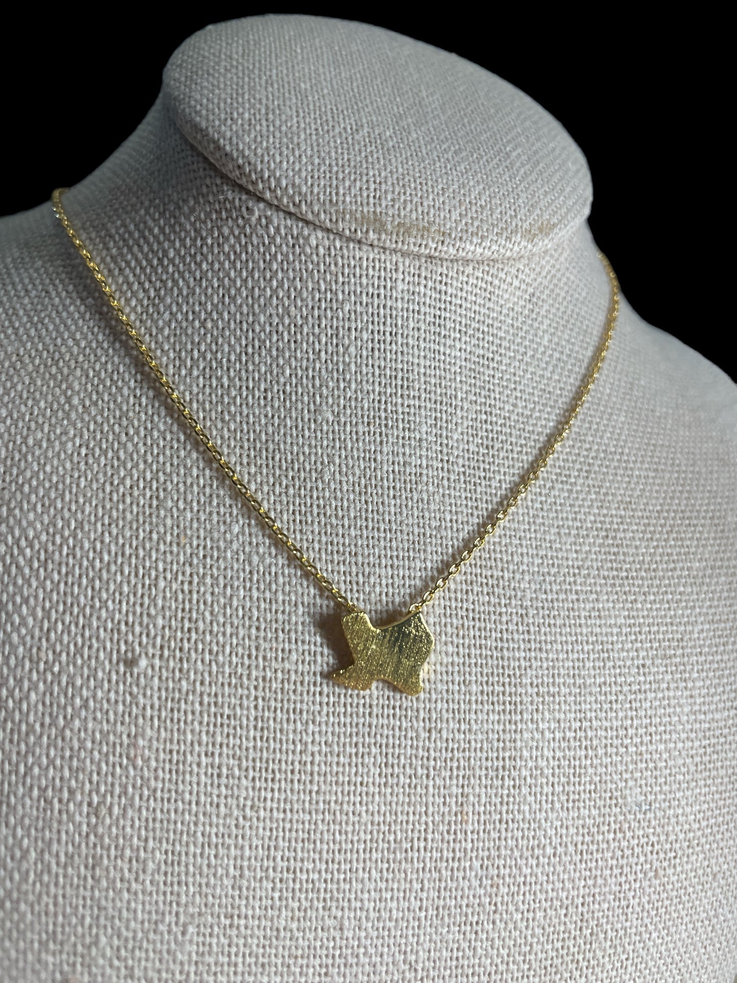 Dainty Small Texas-Shaped Necklace