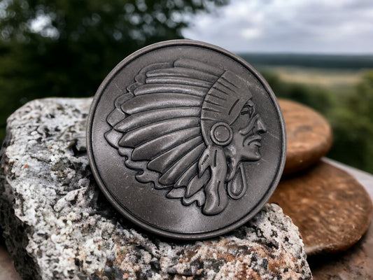Western Style Native Chief Belt Buckle