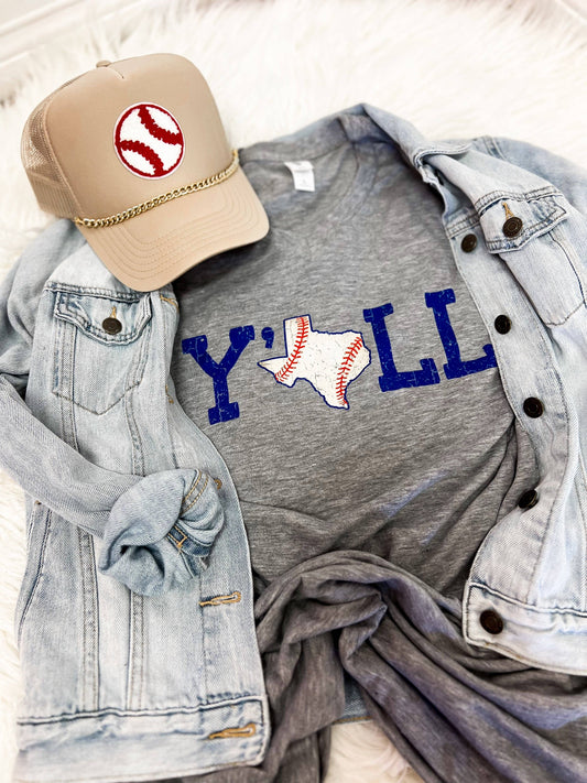 Texas "Y'all" Baseball Tee