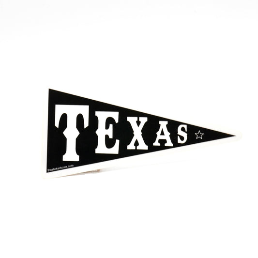 Texas Banner Sticker - Texas Stickers