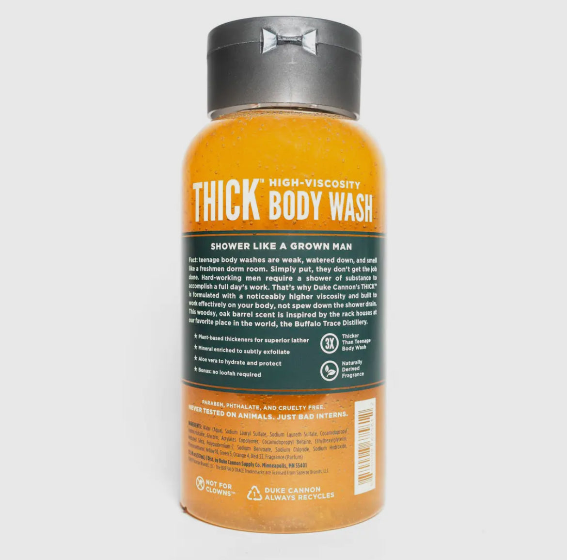 Thick High Viscosity Body Wash – Bourbon Oak Barrel