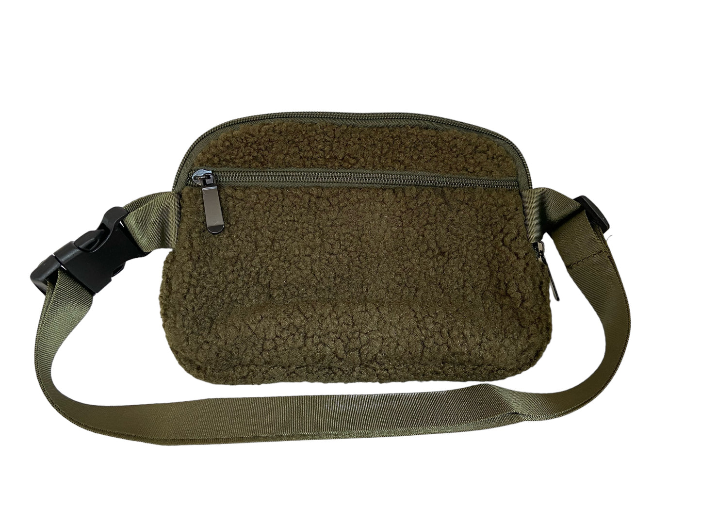Small Sherpa Belt Bag- Olive Green