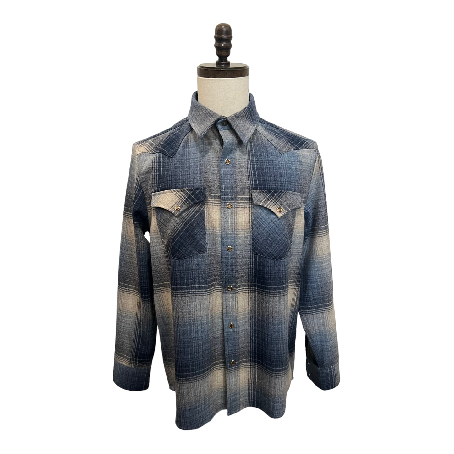 Pendleton Snap Front Western Canyon Blue/Gray