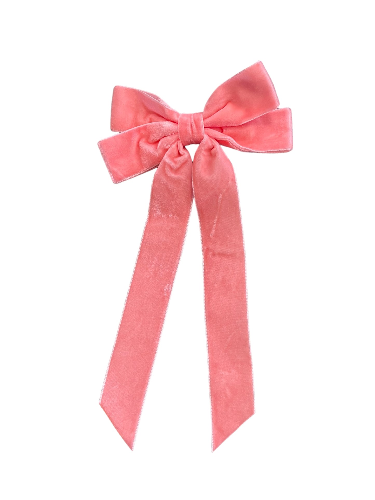 Velvet Ribbon Bow- Pink