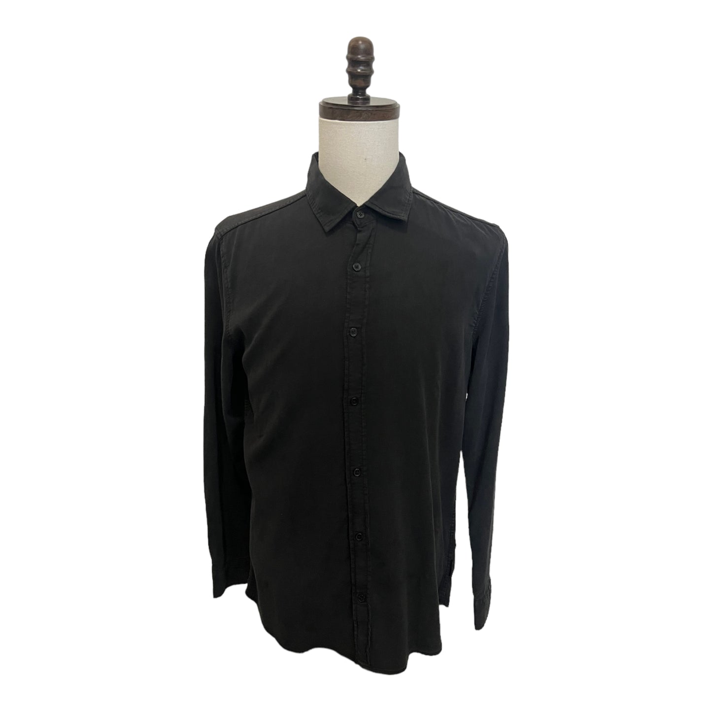 Mavi Long Sleeve Cord Shirt Black