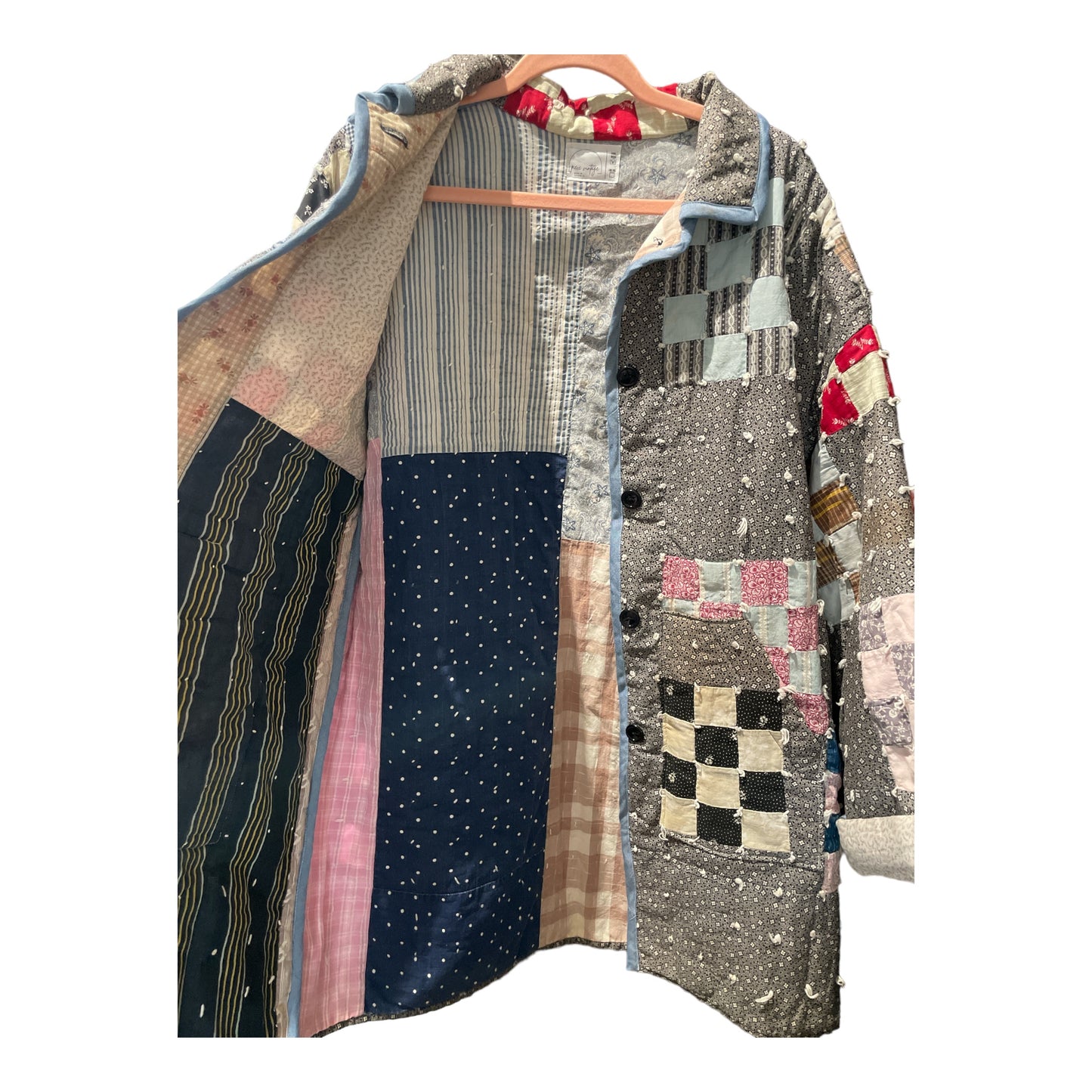 Handmade Upcycled Vintage Quilt Chore Coat