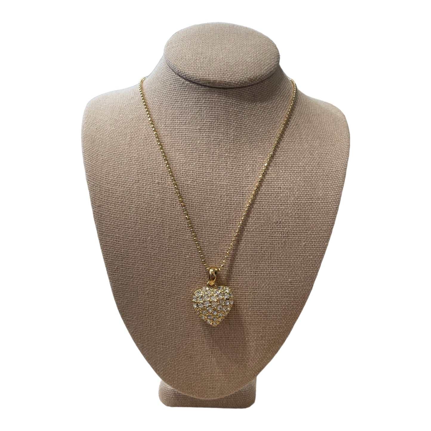 Golden Heart Charm Necklace