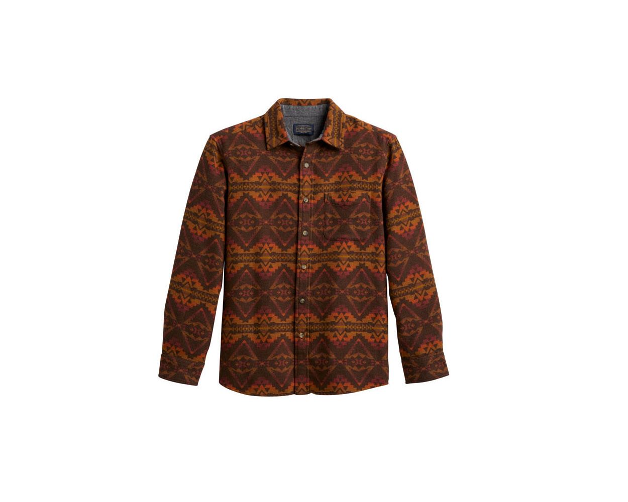 Pendleton Marshall Double Soft Shirt - Rust/Ochre